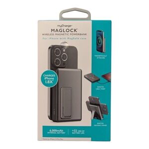 C6.‎ MAGLOCK 6K mAh 7.5W Magnetic Wireless Charger with Stand + 20W PD USB-C